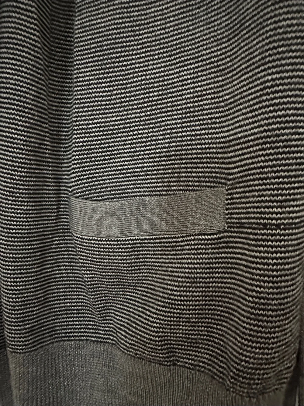 J. Crew Men's Gray Micro-Striped V‑Neck Cardigan